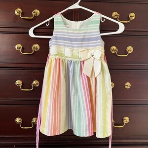 Bonnie Jean Blue and Yellow Sleeveless Sundress